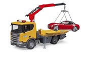 Legetøjsbil - Bruder Scania Super 560R Tow Truck w LS + Roadster - BR3552
