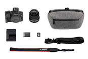 Kamera - Canon EOS R100 + RF-S 18-45mm IS STM Travel Kit (Shoulder Bag + 64GB SD Card) - 6052C072