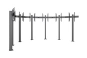 Vægbeslag, AV-Beslag & AV-Møbler - Multibrackets M Pro Series mounting kit - for 7 flat panels - video wall - black - Max 210 kg - recommended for 75" - 7350105217456