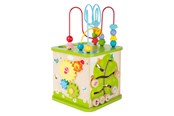 Babylegetøj - Small Foot - Wooden Activity Cube with Ball Track. - 10605