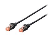 Netværkskabel - DIGITUS Professional patch cable - 10 m - black - Sort - 10m - DK-1644-100-BL-5