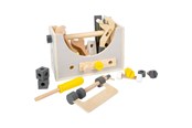 Trælegetøj - Small Foot Wooden Toolbox 2-in-1 28 pcs - 11809