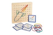 Babylegetøj - Small Foot - Wooden Geo Board Set - 11977