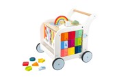 Babylegetøj - Small Foot - Wooden Baby Walker Baby Walker Flowers - 11607