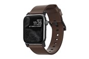 Smartwatch - Tilbehør - Nomad - Modern Band - 44mm/42mm | Black Hardware | Rustic Brown Leather - NM1A4RBM00
