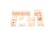 Leg & Læring - Small Foot Wooden Building Blocks in Bag 50dlg. - 11396