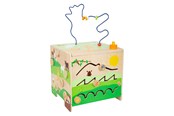 Babylegetøj - Small Foot - Wooden Activity Cube with Motor Skills Spiral Farm - 11733