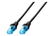 Netværkskabel - DIGITUS patch cable - 5 m - black - Sort - 5m - DK-1511-050/BLACK