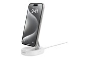 Mobil - Adaptere & Opladere - Belkin BoostCharge Pro wireless charging stand - magnetic - + AC power adapter - 15 Watt - WIA008VFWH