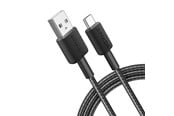 USB kabel - Anker 322 USB-A to USB-C Nylon cable - 1.8m - Black - A81H6G11