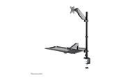 Skærmholder - Neomounts DS90-325BL1 mounting kit - sit-stand workstation - for LCD display / keyboard / mouse - black - DS90-325BL1