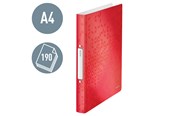 Arkivering & Opbevaring - Leitz Ringordner WOW PP 2RR/25mm Rød - 42570026