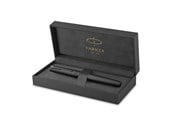 Skrive- og Tegneværktøjer - Parker Ingenuity fyldepen | Core Collection | Sort med sort trim | Fin Nib | Sort blæk | Gaveæske - 2182013