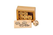 Trælegetøj - Goki Dice Set Wood - HS239