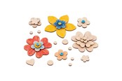 Kreativitet & Hobbyartikler - Goki Wooden Craft Flowers 75 pcs. - 58373