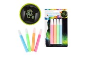 Hobby artikler - Toi-Toys Squeeze Textile Markers Glow in the Dark 4 pcs. - 47113A