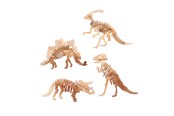 Konstruktionslegetøj - Johntoy Wooden Dinosaur 3D Construction Kit (Assorted) - 26096
