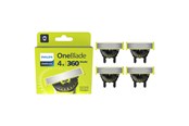Barbermaskine - Philips Tilbehør OneBlade QP440 - replacement blade 4 pcs - QP440/50