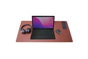 Musemåtte & tilbehør - Desire2 Prestige Pad Desk Mat 400x900mm Brown - D2DMBN