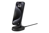 Mobil - Adaptere & Opladere - Belkin BoostCharge Pro wireless charging stand - magnetic - + AC power adapter - 15 Watt - WIA008VFBK
