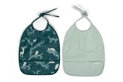 Baby Udstyr - Filibabba Bib with ties 2-pack - Night - FI-02283