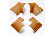 Kabel Organisering - D-LINE Adapter Kit 22x22mm Oak finish - FLIBEBAP22QSP