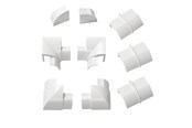 Kabel Organisering - D-LINE Adapter Kit 22x22mm 9 Pieces White - RETAP22QSW