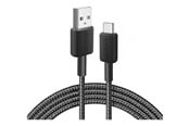 USB kabel - Anker 322 USB-A to USB-C Nylon cable - 0.9m - Black - A81H5G11
