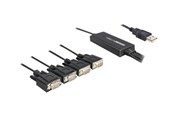 Netværksadapter (netkort, printserver mv.) - DeLOCK USB 2.0 > 4 x Serial Adapter - 61887