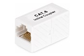 Netværkskabel - StarTech.com RJ45 Coupler Inline Cat6 Coupler Female to Female (F/F) T568 Connector Unshielded Ethernet Cable Extension (IN-CAT6-COUPLER-U1) - network coupler - white - Hvid - IN-CAT6-COUPLER-U1