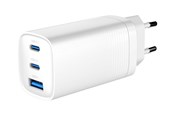 Mobil - Adaptere & Opladere - Gembird Universal GaN USB charger QC 3.0 & PD 65W 2-port - White - TA-UC-PDQC65-01-W