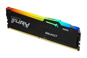 RAM - Kingston FURY Beast RGB DDR5-6000 - 32GB - CL30 - Single Channel (1 pcs) - AMD EXPO & Intel XMP - Sort med RGB - KF560C30BBEA-32