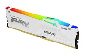 RAM - Kingston FURY Beast RGB DDR5-6000 - 32GB - CL30 - Single Channel (1 pcs) - AMD EXPO & Intel XMP - Hvid med RGB - KF560C30BWEA-32