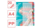 Arkivering & Opbevaring - Esselte Colour'Breeze A4-register 20 faner, PP - 628502