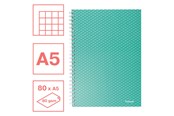 Blokke, Formularer & Notesbøger - Esselte Colour'Breeze A5 notesbog kvadreret, spiralindbundet Grøn - 628467