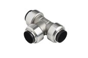Pex-systemer - Roth Tee rustfrit stål 15 mm - 17046603.015
