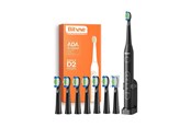 Eltandbørste - Bitvae Eltandbørste Sonic toothbrush with tips set and travel case D2 (black) - D2 Black