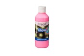 Kreativt Legetøj - Creall Glow in the Dark Paint Pink 250ml - 05942