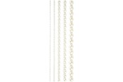 Kreativt Legetøj - Creativ Company Half Adhesive Pearls White 2-8mm 140pcs. - 28316