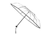 Fritid & Rejser - miniMAX Transparent - Hand opening - Windproof - 98 cm - Transparent - LF-191