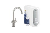 Blandingsbatterier og armaturer - Grohe Blue Home Køkkenarmatur med C-tud, Supersteel - 31455DC1