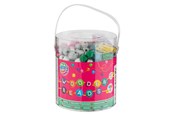 Kreativitet & Hobbyartikler - Creative Craft Group Bucket with Wooden Beads 250gr. - 100013