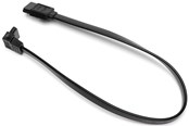 SATA & ATA kabel - DUTZO SATA kabel - Sort - 0.3 m - Lige & 90° stik - DC-SATA9003BLK
