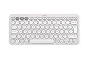 Tastatur - Logitech Pebble Keys 2 K380s Wireless Keyboard - Tonal Rose - Tastatur - Universal - Hvid - 920-011852