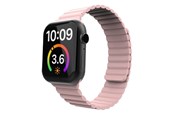 Smartwatch - Tilbehør - Lippa Apple Watch magnetisk silikonerem 42/44/45/49 - Pink - LPAW117