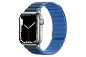 Smartwatch - Tilbehør - Lippa Apple Watch magnetisk silikonerem 42/44/45/49 - Mørkeblå - LPAW114