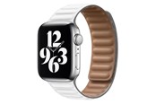 Smartwatch - Tilbehør - Lippa Apple Watch Magnetisk læderrem 38/40/41 - Hvid Brun - LPAW059