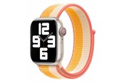 Smartwatch - Tilbehør - Lippa Apple Watch nylonrem 42/44/45/49 - Hvid/Gul - LPAW049