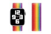 Smartwatch - Tilbehør - Lippa Apple Watch LGBT+ nylonrem 38/40/41, Regnbuefarver - LPAW017