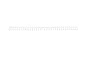 Blæk, Toner & Forbrugsstoffer - GBC Wire indbindingsryg 3:1 NO8 A4 Hvid - RE810870